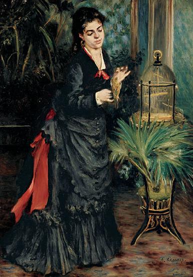Woman with a Parrot, Pierre-Auguste Renoir